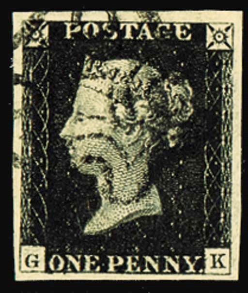 used  GK, non-coincident re-entry, good to very large margins, neat light strike of the black Cross; fine and most appealing. Photo