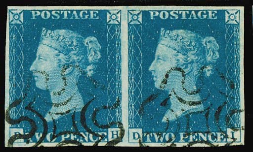 used  DH-DI pair, in a fine deep shade, very neat light strikes of the black Cross; trace of thin at top and DI with light crease but not detracting from the very fine appearance. Photo
