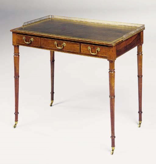 A REGENCY ROSEWOOD WRITING-TABLE