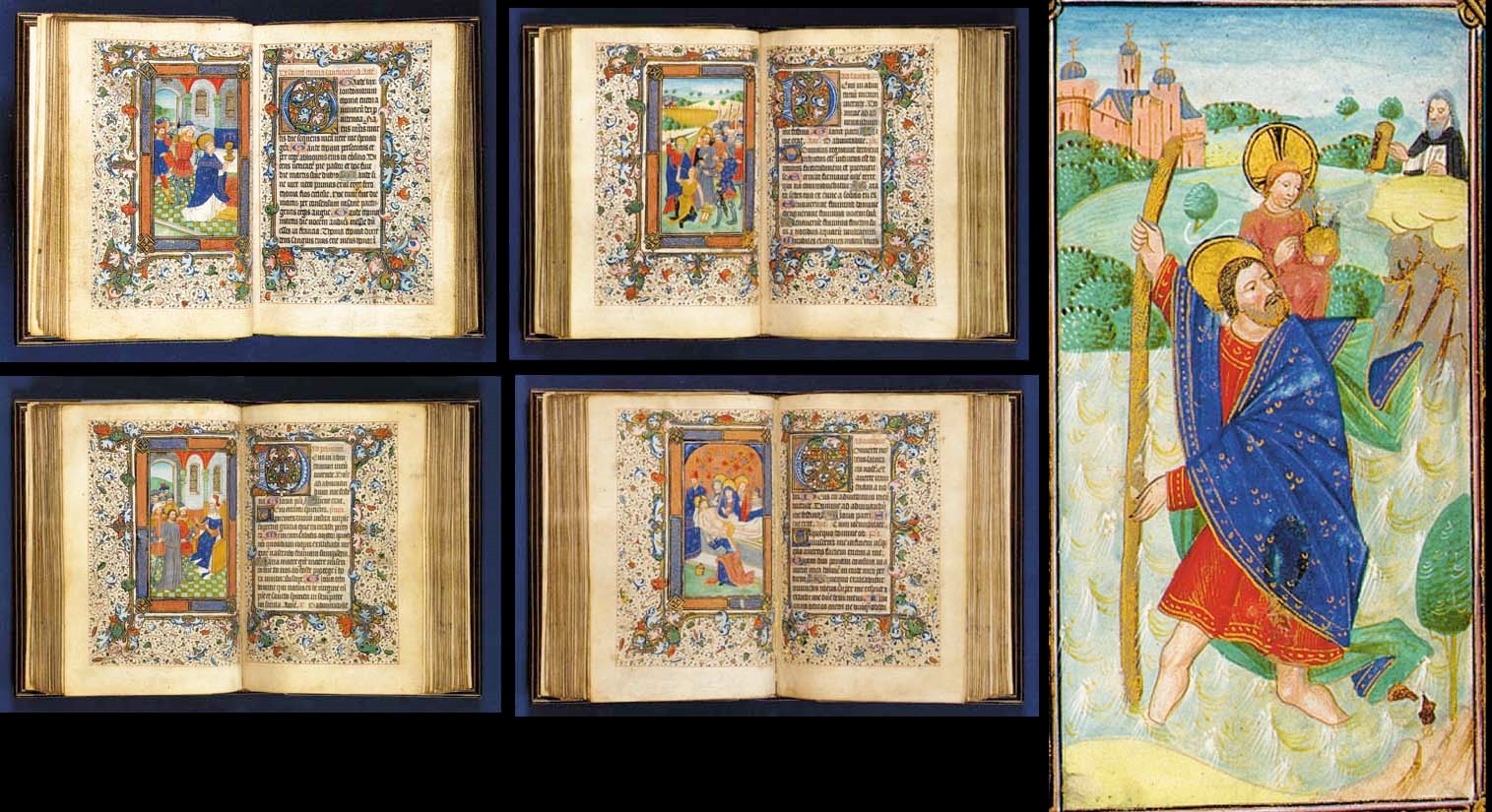 HORAE, use of Sarum, in Latin, ILLUMINATED MANUSCRIPT ON VELLUM. [Bruges, 1455-1460]