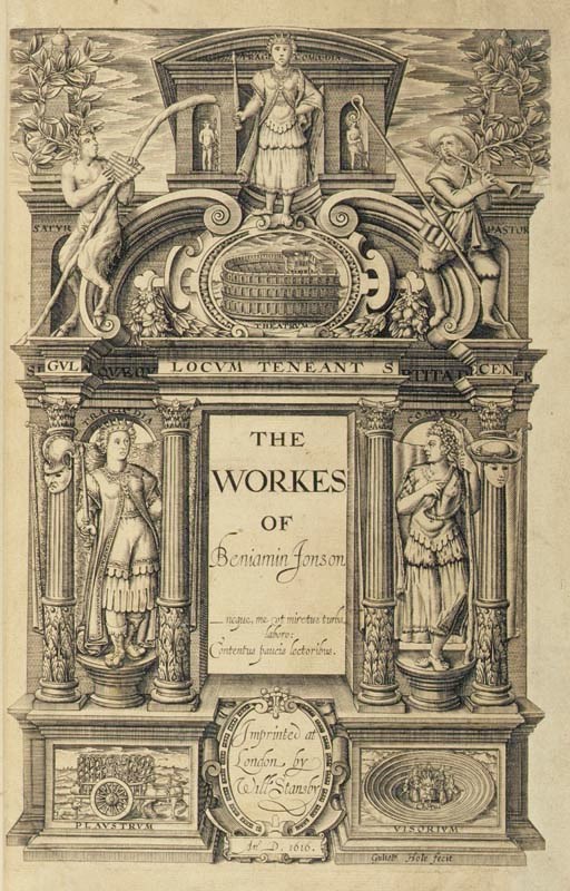 JONSON, Ben (1572/3-1637).  The Workes.  London: William Stansby, 1616 [vol. I] and Richard Meighen, 1640 [vol. II].