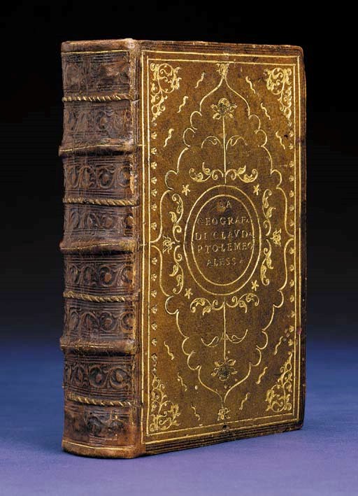 PTOLEMAEUS, Claudius (ca 100 - ca 170). La geografia. With the commentary and additions of Sebastian Münster (1489-1552). Translated from Greek into Italian by Pietro Andrea Mattiolo (1501-77). Edited by Jacopo Gastaldi (ca 1500 - ca 1565). Venice: Nicolo Bascarini for Giovanbattista Pedrezano, October 1547-1548.