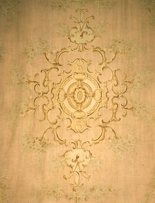 AN AUBUSSON CARPET