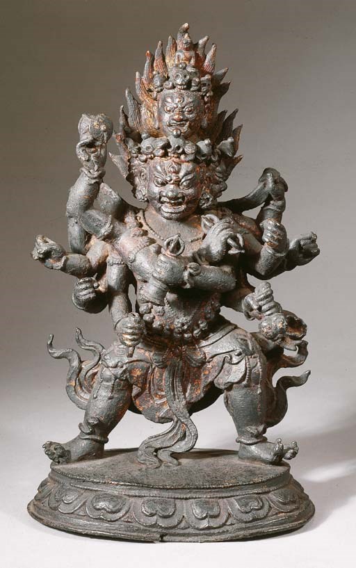 an important chinese, da li kingdom, yunnan, bronze figure of samvara