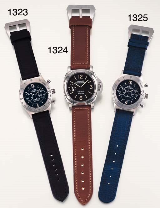 PANERAI. A STAINLESS STEEL CHRONOGRAPH WRISTWATCH
