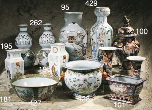 A pair of baluster vases