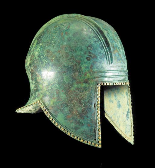 AN ILLYRIAN BRONZE HELMET
