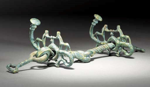 A VILLANOVAN BRONZE HORSE-BIT