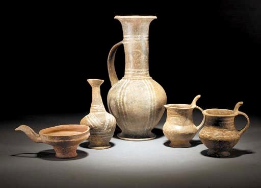 A GROUP OF BASE RING WARE VESSELS