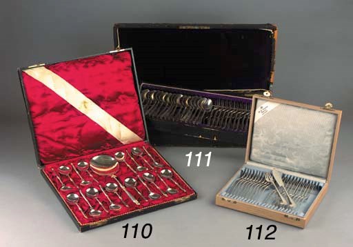 A Dutch silver table service