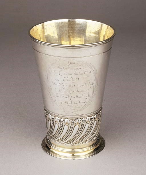 A German parcel-gilt beaker