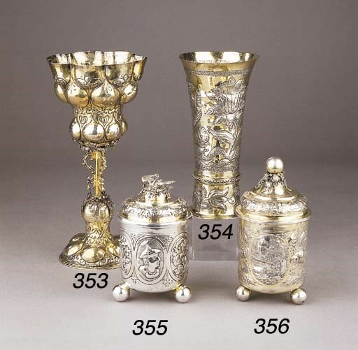 A parcel-gilt cup