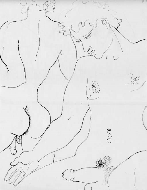 COCTEAU, Jean (1889-1963, artist) and Jean GENET (1910-1986). Querelle de Brest. [?Paris: ?1947].