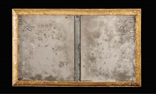 A GILTWOOD AND GESSO LANDSCAPE MIRROR, ELEMENTS EARLY 18TH CENTURY AND LATER