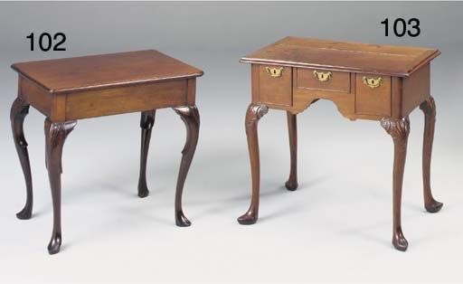A GEORGE III MAHOGANY LOWBOY