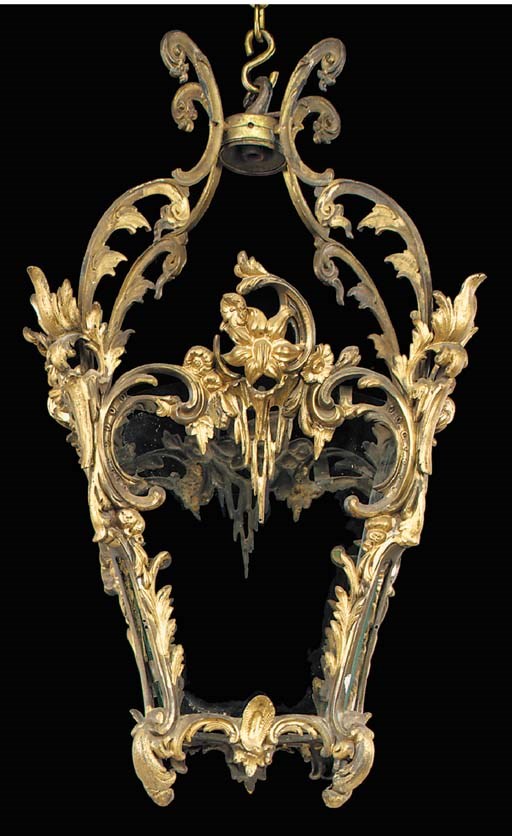 A William IV gilt bronze hall lantern, second quarter 19th century