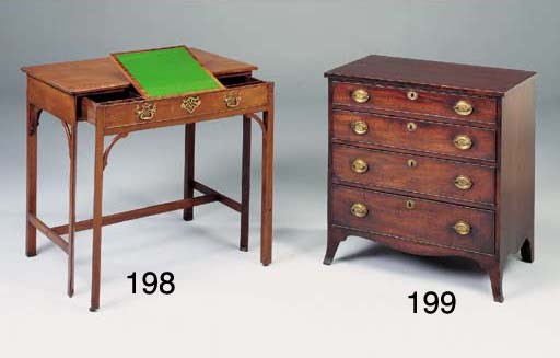 A GEORGE III MAHOGANY ARCHITECTS TABLE
