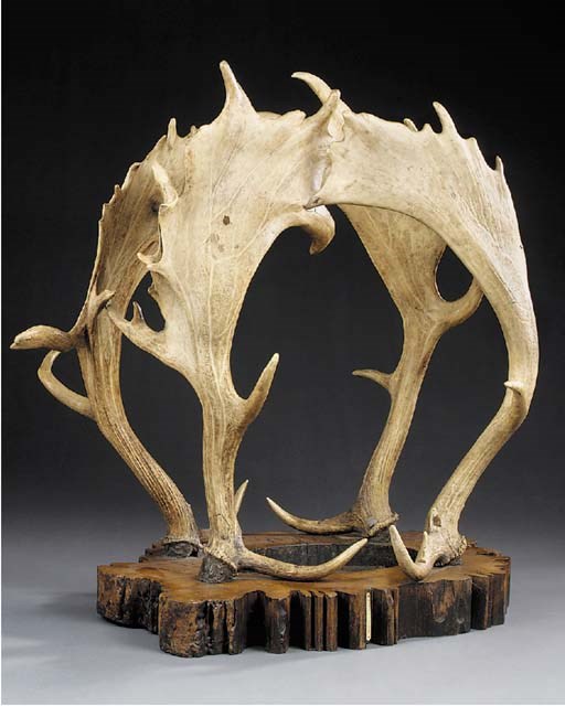 A Victorian antler walking stick stand, second half 19th century