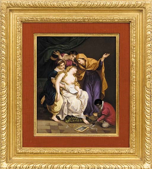 An Austrian porcelain plaque, circa 1880