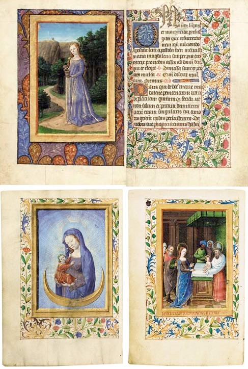 BOOK OF HOURS, use of Troyes, in Latin and French, ILLUMINATED MANUSCRIPT ON VELLUM
