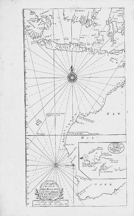 THORNTON, Samuel (hydrographer) -- [The English Pilot, the third book. Describing the ... Oriental Navigation. London: c. 1720].