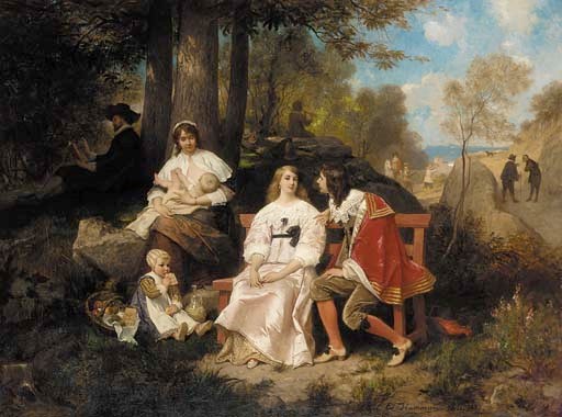Edouard Jean Conrad Hamman (Belgian, 1819-1888)