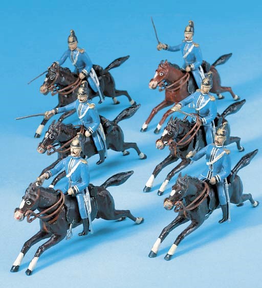 Heyde Rare 56mm. Mounted Prussian Dragoons