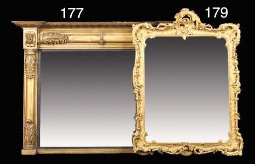 A CARVED GILTWOOD AND GESSO WALL MIRROR, LATE 19TH CENTURY