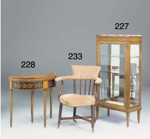 A mahogany and gilt metal mounted vitrine, early 20th century