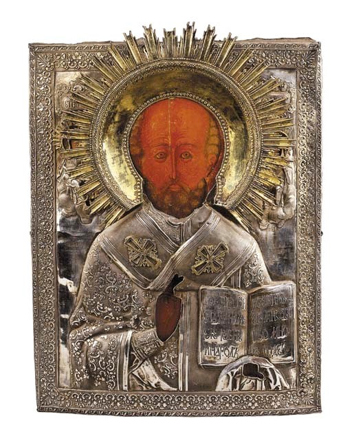 Icona raffigurante "San Nicola Taumaturgo", Russia