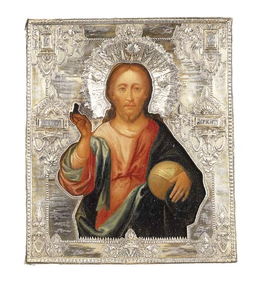 Icona raffigurante "Cristo Pantocratore", Russia
