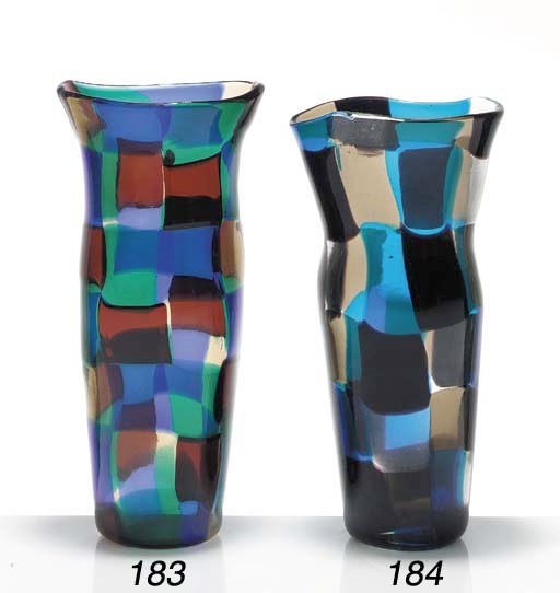 A 'PEZZATO PARIGI' GLASS VASE