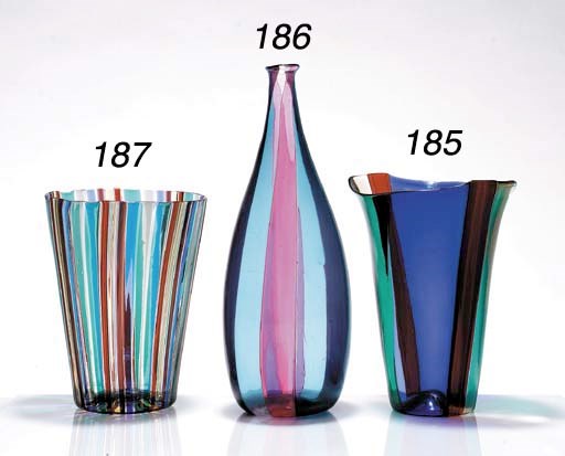 A 'SPICCHI' GLASS VASE
