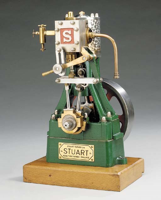 A well engineered model Stuart 5A single cylinder vertical reversing stationary engine,