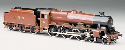 A well presented 7mm finescale two rail electric model of the LMS Class 5xP 4-6-0 locomotive and tender No. 5684 'Jutland',