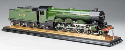 A well engineered and presented 2½in. gauge spirit fired model of the LNER 4-6-2 locomotive and tender No. 1934 'Arthur Canham',