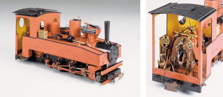 A well engineered 3½in. gauge model of a First World War period German 2ft. gauge Feldbahn 0-8-0 ST locomotive,
