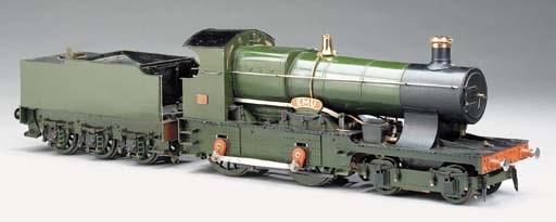 A 3½in. gauge model of the GWR Bulldog Class 4-4-0 locomotive and tender No.7 'Emu',