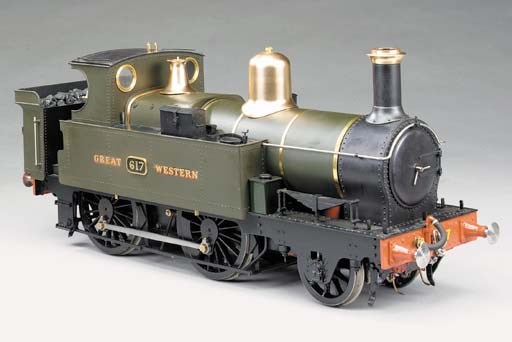 A well engineered 5in. gauge model of the GWR 2-4-0 Metro side tank locomotive No. 617,