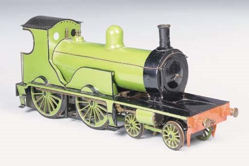 An unusual 5½in. gauge spirit fired model of an LSWR Drummond Class T9 4-4-0 locomotive,
