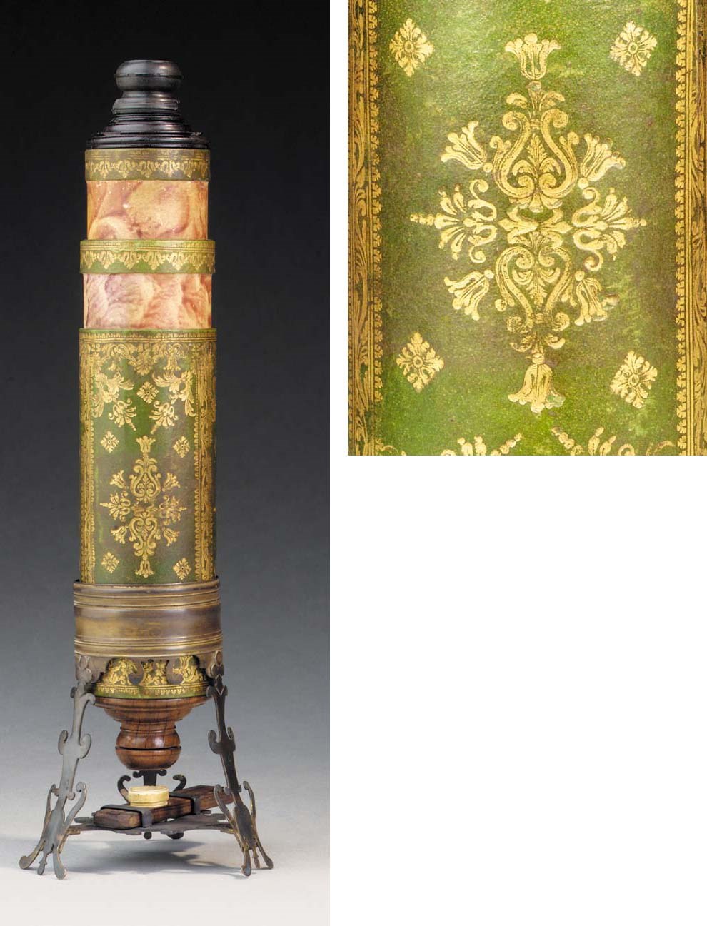 A rare late 17th-Century [?]North Italian compound microscope,