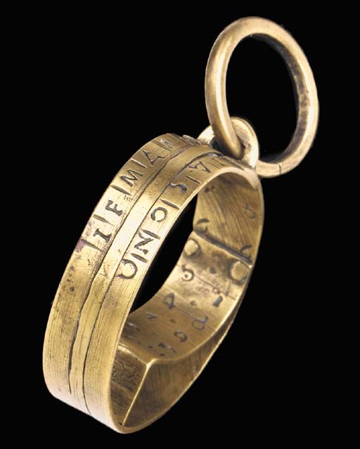 An 18th-Century brass ring dial,
