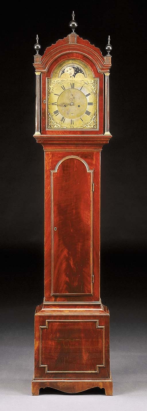 OROLOGIO A TORRE IN MOGANO, GEORGE CLERKE LONDON,