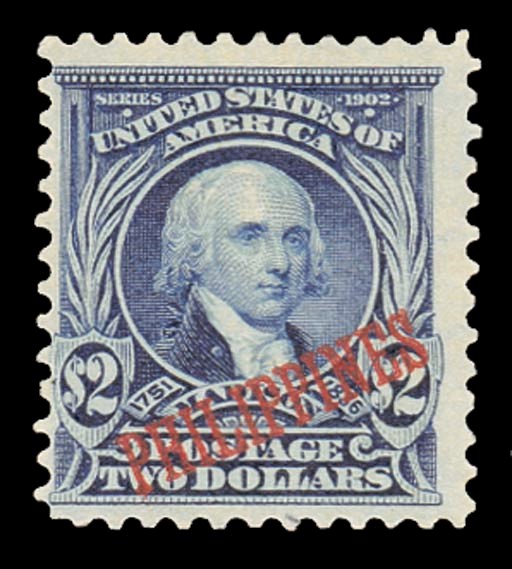 unused  1903-04 $2 dark blue, unused with large part original gum, centred to lower left, fine. Sc. 238, $750. Photo