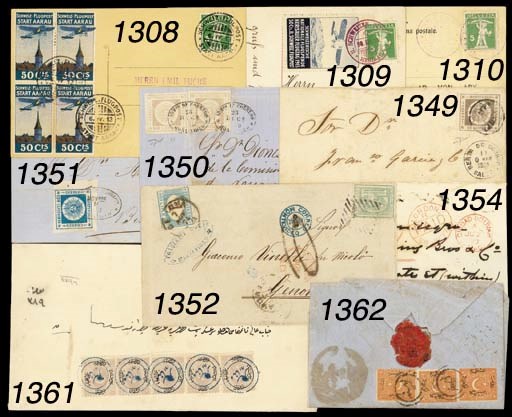 cover 1877 (23 May) envelope with enclosed letter headed "Panama", to London, rated "1/-" in crayon and showing a good strike of the very scarce British P.O. "CIUDAD BOLIVAR/PAID" c.d.s. (2/6) in red arrival c.d.s. alongside. Fine and attractive. Photo