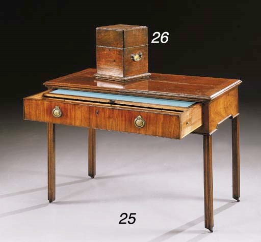 A GEORGE III MAHOGANY ARCHITECT'S TABLE