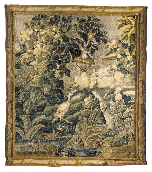 AN AUBUSSON VERDURE TAPESTRY