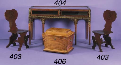 A REGENCY MAHOGANY CELLARETTE