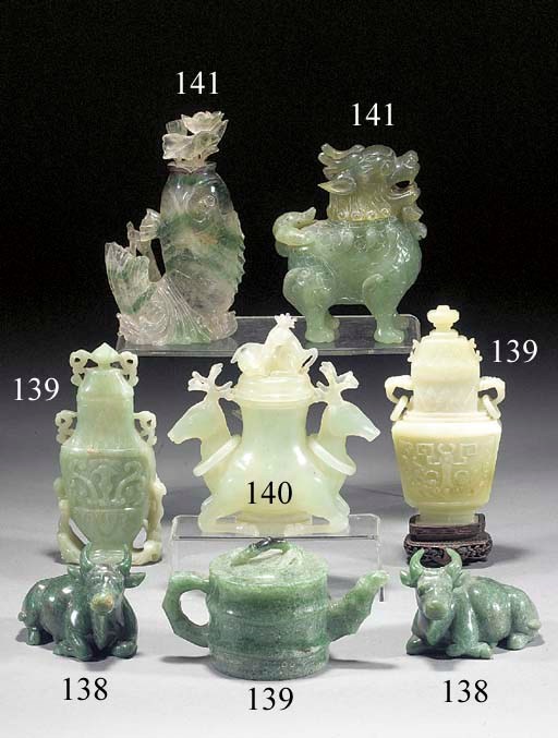 A group of hardstone vessels
20th Century