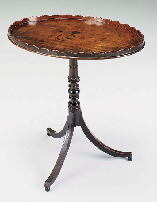 A GEORGE III MAHOGANY OCCASIONAL TABLE